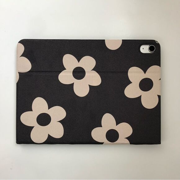 🌼New iPad Air Case Floral Black/Beige Slim fit - Picture 3 of 11